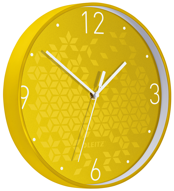 Horloge murale Leitz WOW jaune