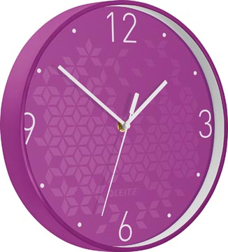 Leitz WOW Horloge murales, violet