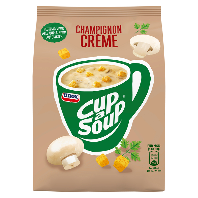 Cup-a-soup machinezak champignon creme met 40 porties