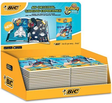 Bic Kids livre de coloriage Drawy Book, présentoir de 20 pièces