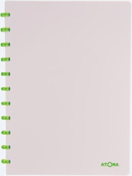 Atoma Smooth schrift, ft A4, 144 bladzijden, gelijnd, geassorteerde kleuren