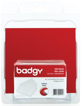 Badgy 100 blanco, dunne kaarten van 0,5 mm voor Badgy100 of Badgy200