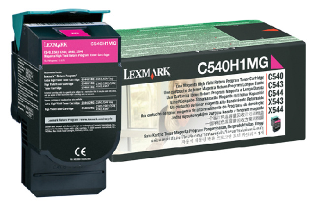 Tonercartridge Lexmark C540H1MG prebate rood HC