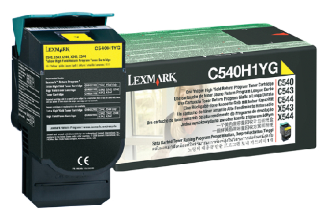 Tonercartridge Lexmark C540H1YG prebate geel HC