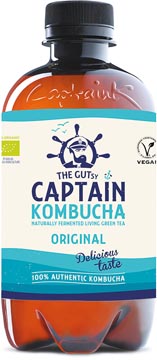 The Gutsy Captain Kombucha Original, flesje van 400 ml, pak van 12 stuks