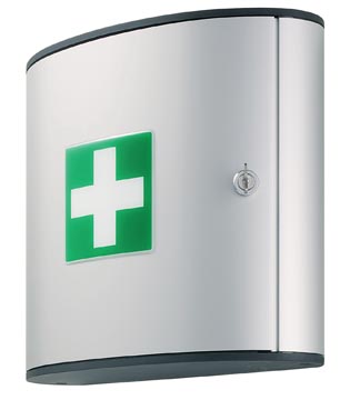 Durable armoire à pharmacie medium, ft 28 x 30,2 x 11,8 cm, gris