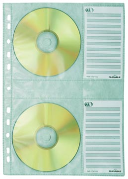 Durable pochette perforée pour CD/DVD