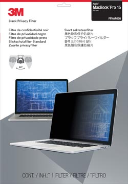 3M privacy filter voor Apple MacBook Pro 15 inch 2016