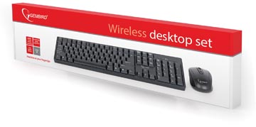 Gembird draadloze toetsenbord en muis, qwerty