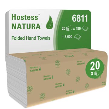Scott papieren handdoek Natura, Z-vouw, 2-laags, 180 vellen, pak van 20 stuks