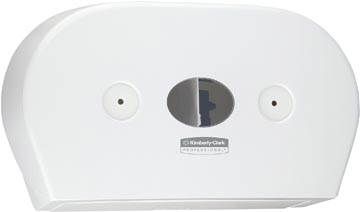 Kimberly Clark toiletpapierdispenser Scot control mini twin, wit, ft 46,4 x 13,3 x 27,4 cm
