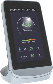 Kokoon Air Protect CO2-meter, met LCD-scherm, Wifi connectie