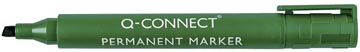Q-Connect marqueur permanent, pointe biseautée, vert