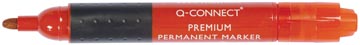 Q-Connect marqueur permanent premium, pointe ronde, rouge