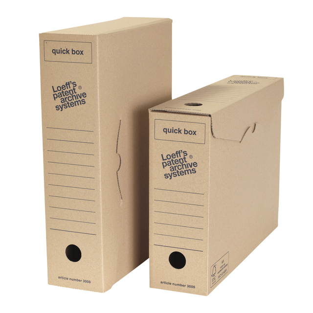 Boîte à archives Loeff's Quick Box 3000 A4 335x240x80mm