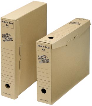 Loeff's archiefdozen Space box Ft 320 x 240 x 60 mm, pak van 50 stuks