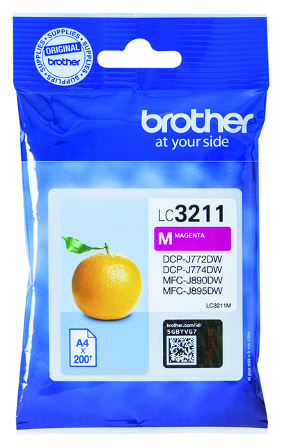 Inktcartridge Brother LC-3211 rood