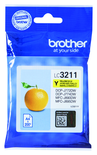Inktcartridge Brother LC-3211 geel
