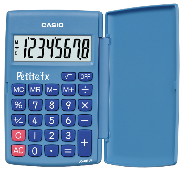 Calculatrice scolaire Casio bleu