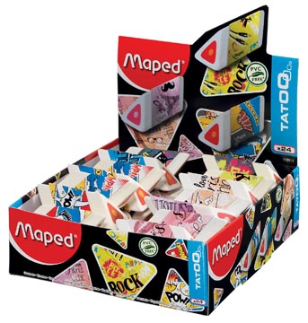 Maped gum Tatoo Pyramide, doos van 24 stuks