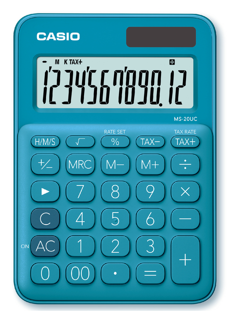 Calculatrice Casio MS-20UC bleu