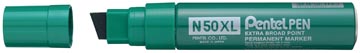 Pentel marqueur permanent Pen N50, pointe large, vert