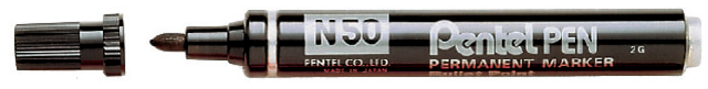 Marqueur Pentel N50 Pointe conique 1,5-3mm Noir