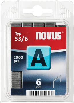 Novus agrafes A53/6, boîte de 2000 agrafes