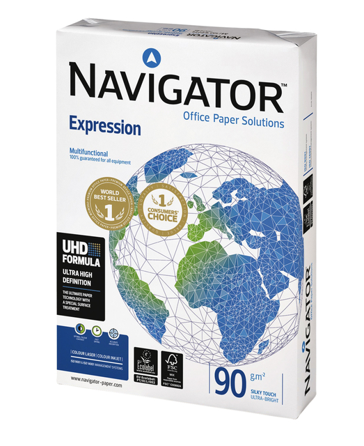 Papier copieur Navigator Expression A3 90g blanc 500fls