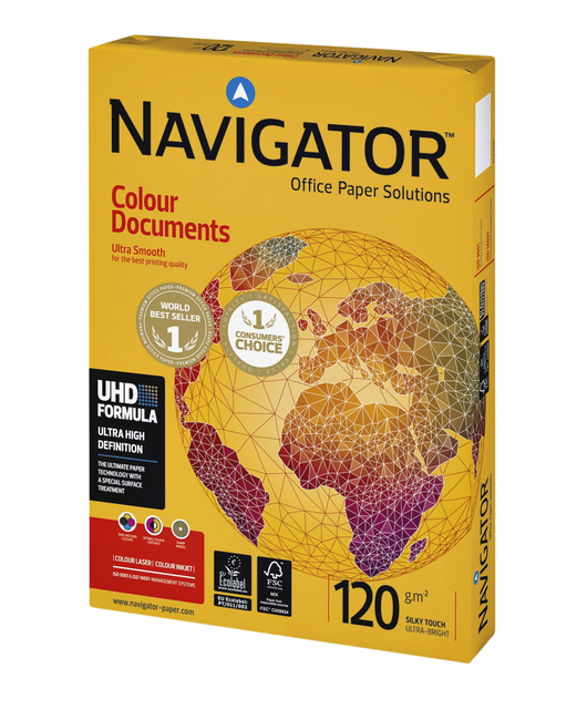 Papier copieur Navigator Colour Doc A3 120g blanc 500fls