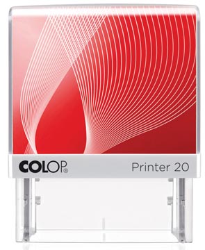 Colop cachet avec système voucher Printer Printer 20, 4 lignes max., ft 38 x 14 mm