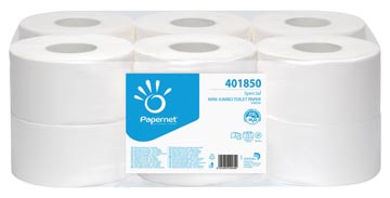 Papernet toiletpapier Special Mini Jumbo, 2-laags, 557 vellen, pak van 12 rollen