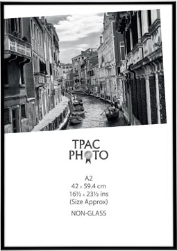 TPAC cadre photo aluminium, noir, ft A2