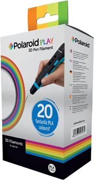Polaroid filament voor 3D pen, doos met 20 rollen in diverse kleuren