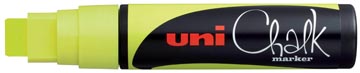 Uni-ball marqueur craie PWE-17K, jaune fluo
