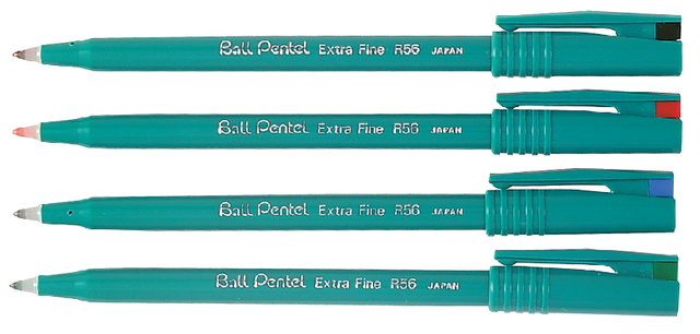 Rollerpen Pentel R56 blauw 0.3mm