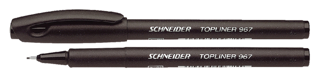 Fineliner Schneider 967 zwart 0.4mm