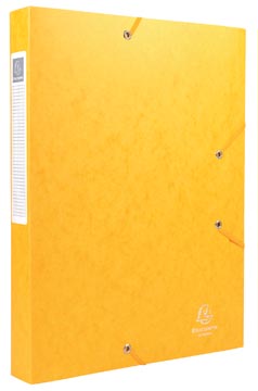 Exacompta Boîte de classement Cartobox dos de 4 cm, jaune, épaisseur 7/10e