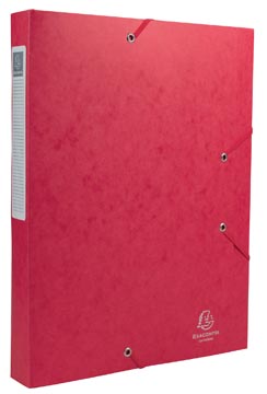 Exacompta Boîte de classement Cartobox dos de 4 cm, rouge, qualité 7/10e