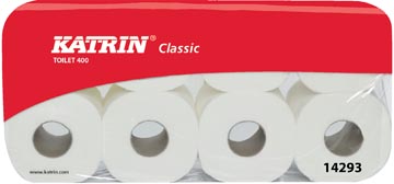 Katrin toiletpapier Classic, 2-laags, 400 vel per rol, pak van 8 rollen