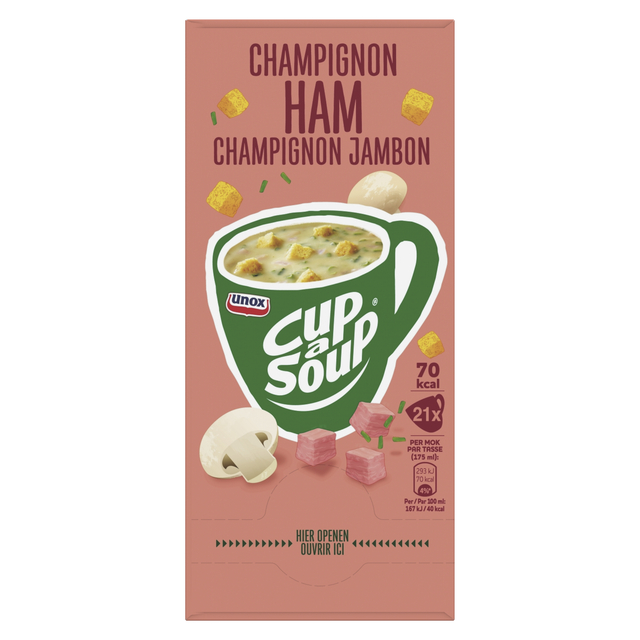 Cup-a-soup champignon/ham soep 21 zakjes