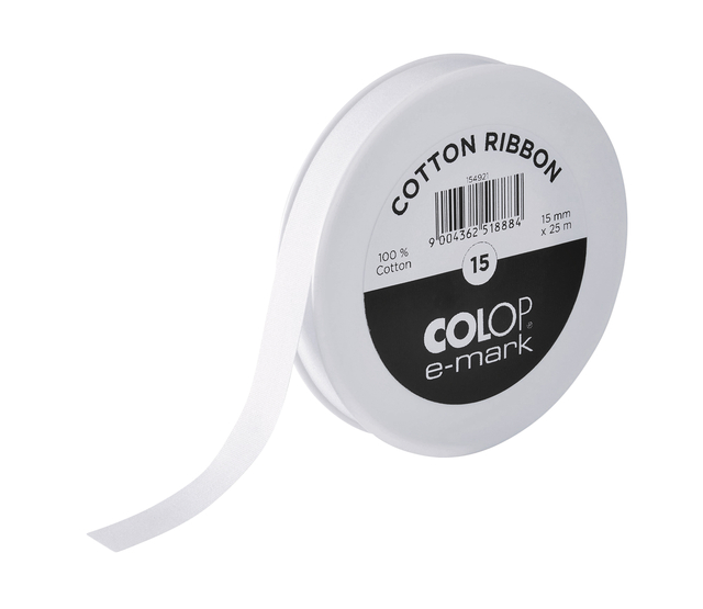 Ruban coton Colop e-mark 15mmx25m