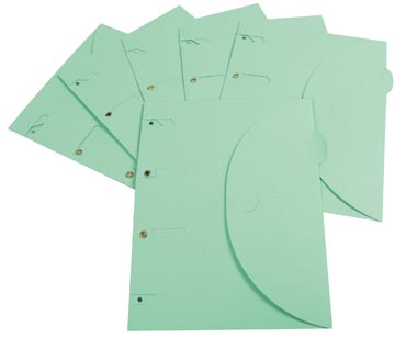 Tarifold smartfolder, geperforeerde showtas, ft A4, pak van 6 stuks, groen