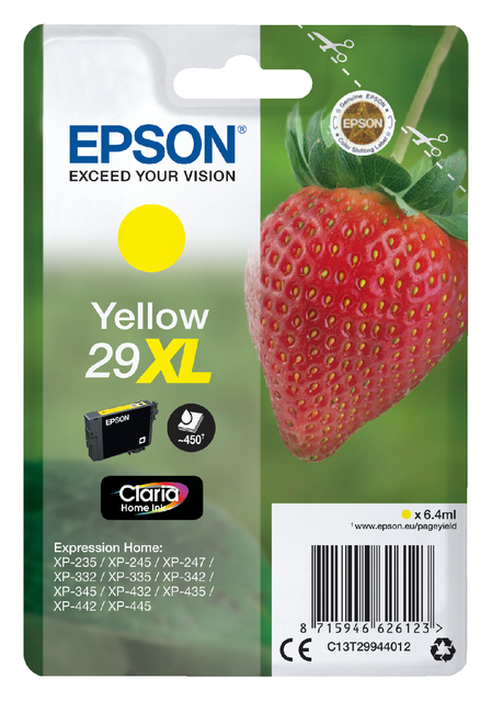 Inktcartridge Epson 29XL T2994 geel HC