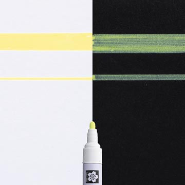 Sakura paint Marker Pen-Touch, medium, fluorescerend geel