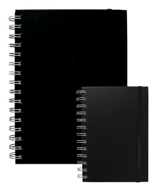 Notitieboek Quantore A6 spiraal zwart