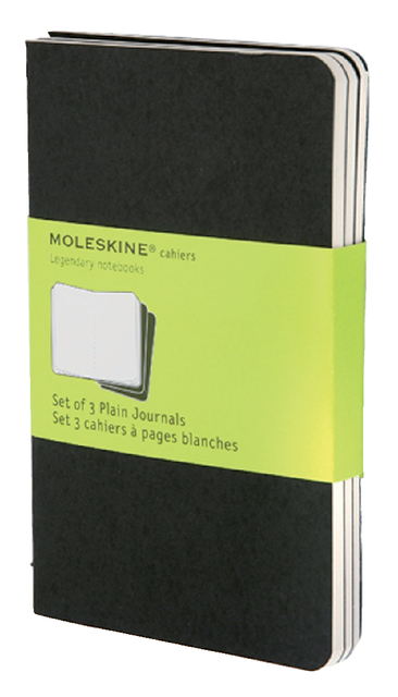 Cahier Moleskine uni pocket 90x140mm noir