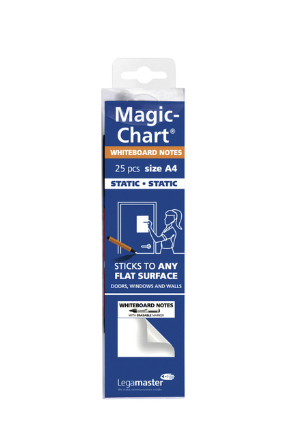 Magic-chart notes Legamaster tableau Blanc 20x30cm blanc