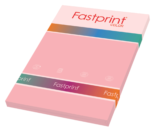Papier copieur Fastprint A4 80g rose 100 feuilles