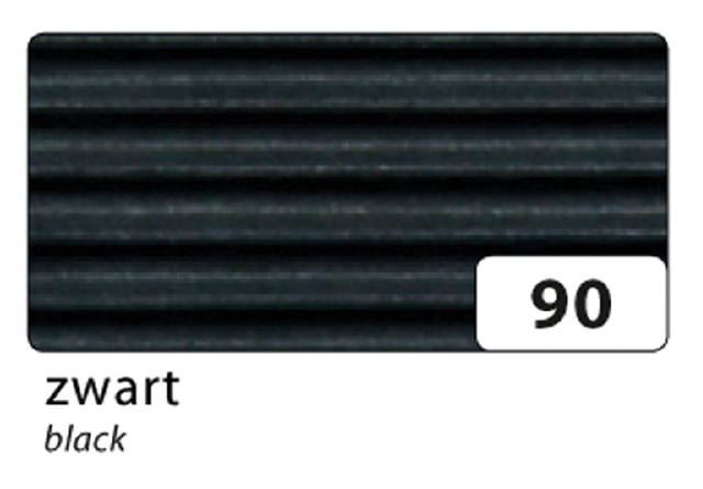 Carton ondulé Folia E-Golf 50x70cm 250g nr 90 noir